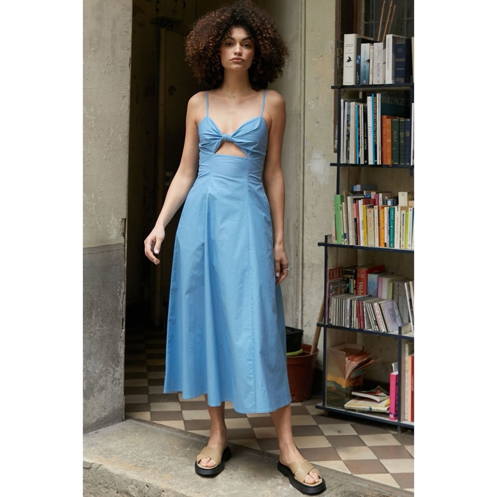 PIXIE MARKET AMALFI BLUE KNOT DRESS XS